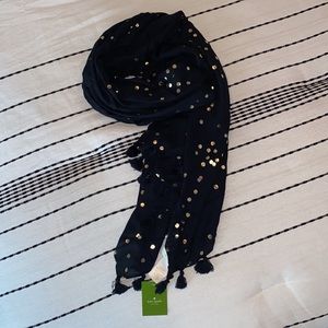 Kate Spade black scarf
